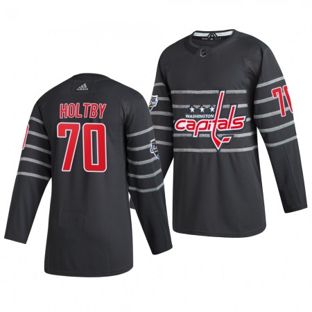 Washington Capitals Braden Holtby 70 Grijs Adidas 2020 NHL All-Star Authentic Shirt - Mannen